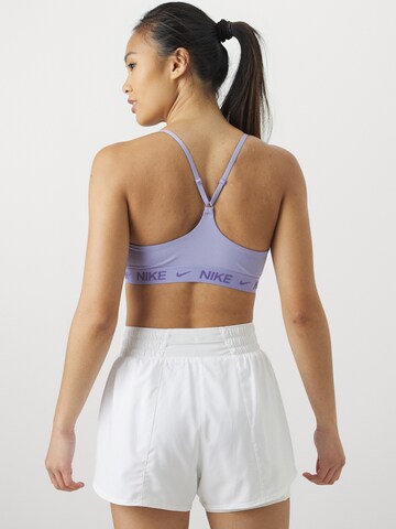 NIKE Бюстье Спортивный бюстгальтер 'Indy' в Лиловый