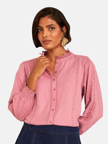 love & roses Blouse in Pink: front