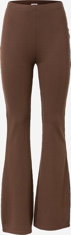 Cotton On Flared Pants 'PONTE' in Brown: front