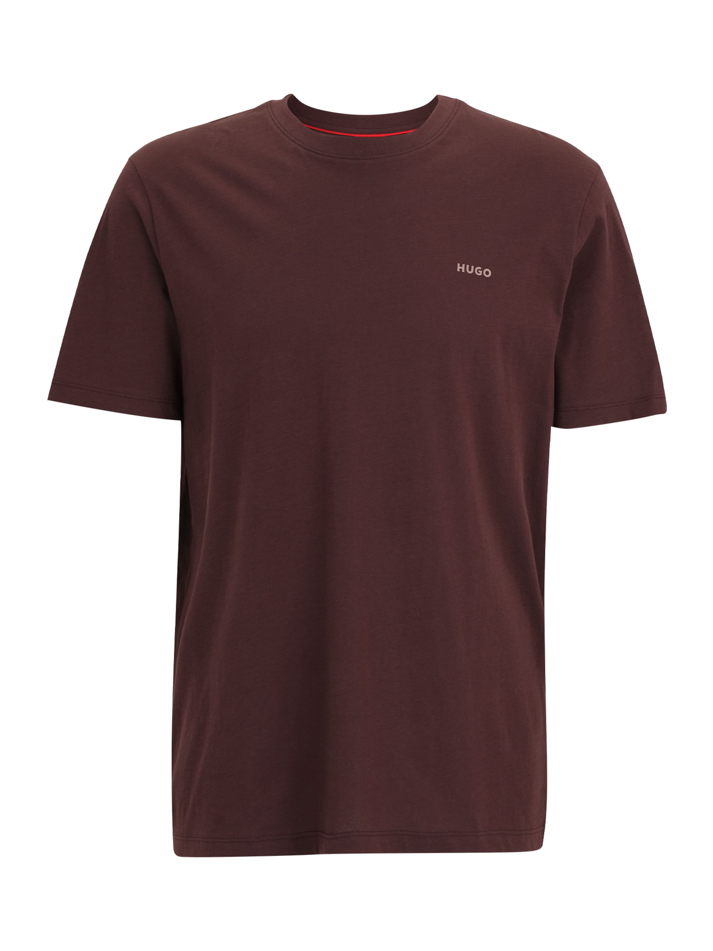 HUGO Tričko 'Dero' – hnědá: přední strana