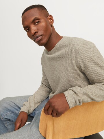 JACK & JONES Sweater 'JJECooper' in Grey