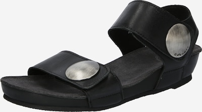 Sandale cu baretă Ca'Shott pe negru / argintiu, Vizualizare produs