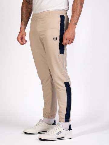 Sergio Tacchini Tapered Workout Pants 'Abita' in Beige