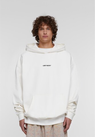 Lost Youth Sweatshirt 'Chaos' in White: front