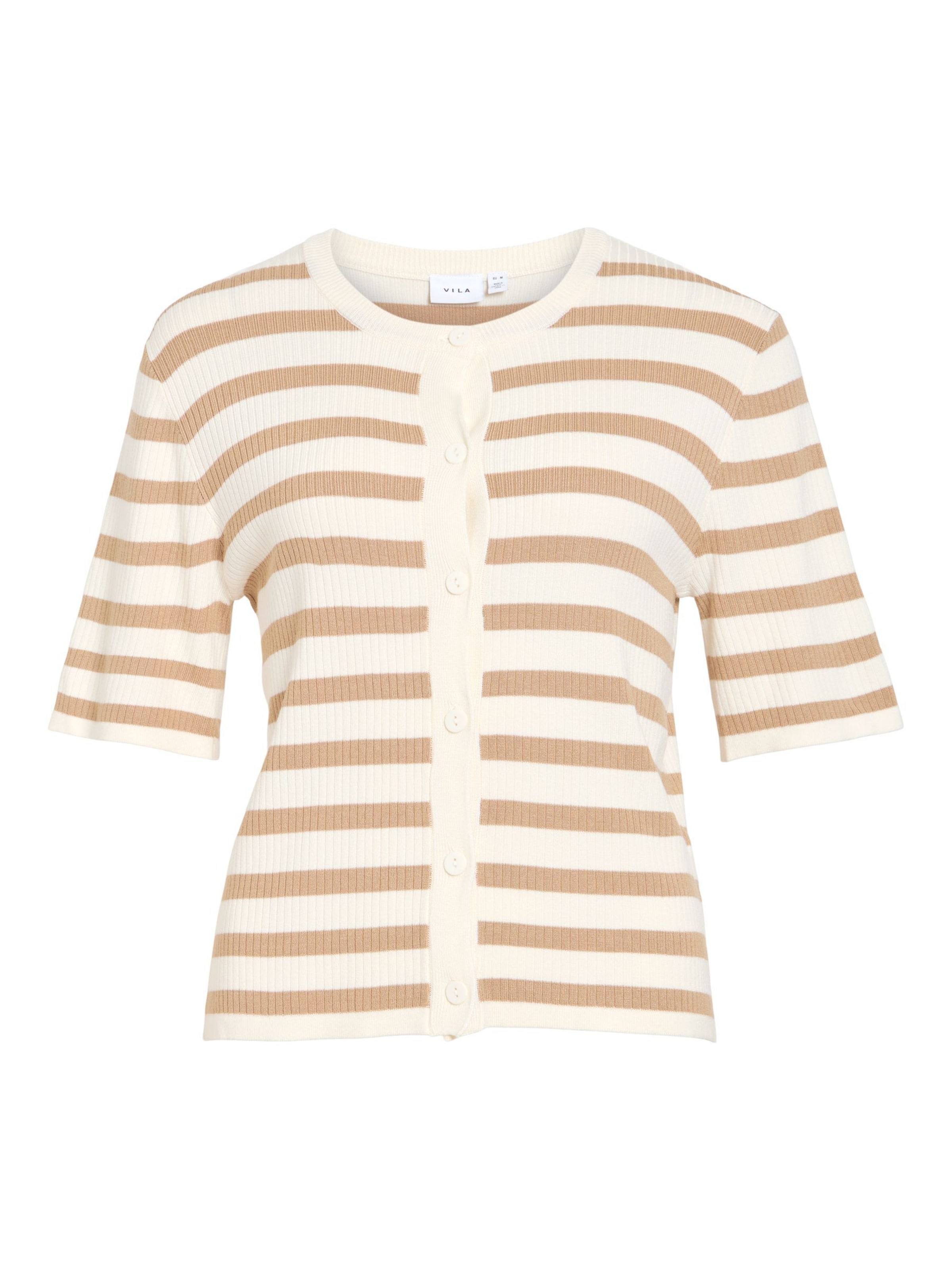 VILA Strickjacke 'VIZicha' in creme / camel, Produktansicht