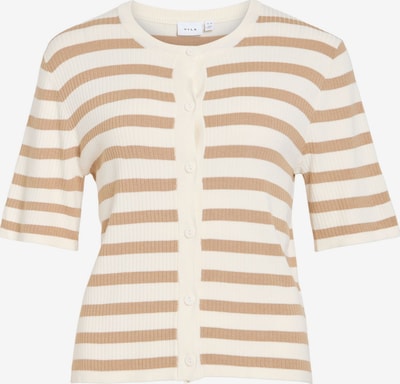 VILA Strickjacke 'VIZicha' in creme / camel, Produktansicht