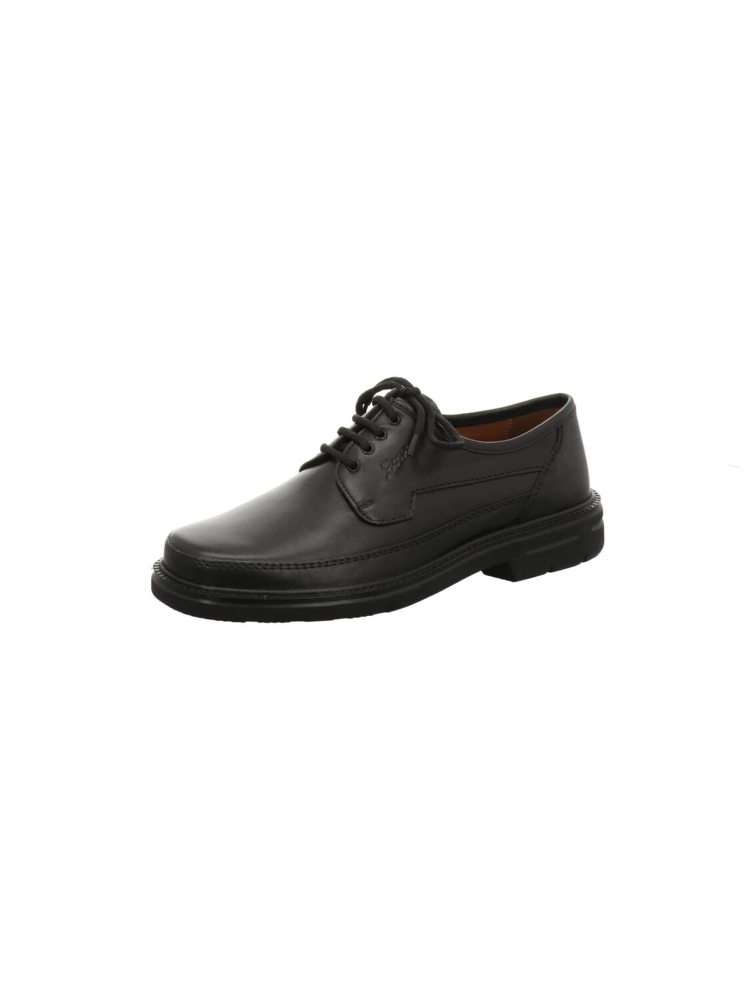 SIOUX - Zapatos con cordón 'Schnürschuh Herren Marcel Echtleder in schwarz' en negro: frente