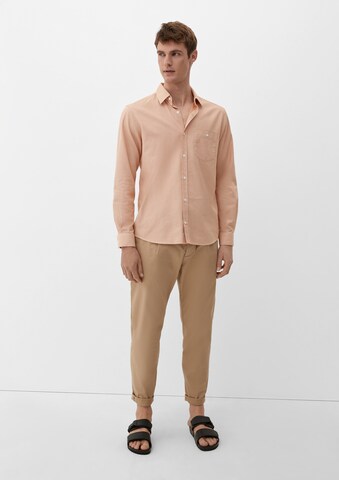 s.Oliver Regular fit Button Up Shirt in Orange