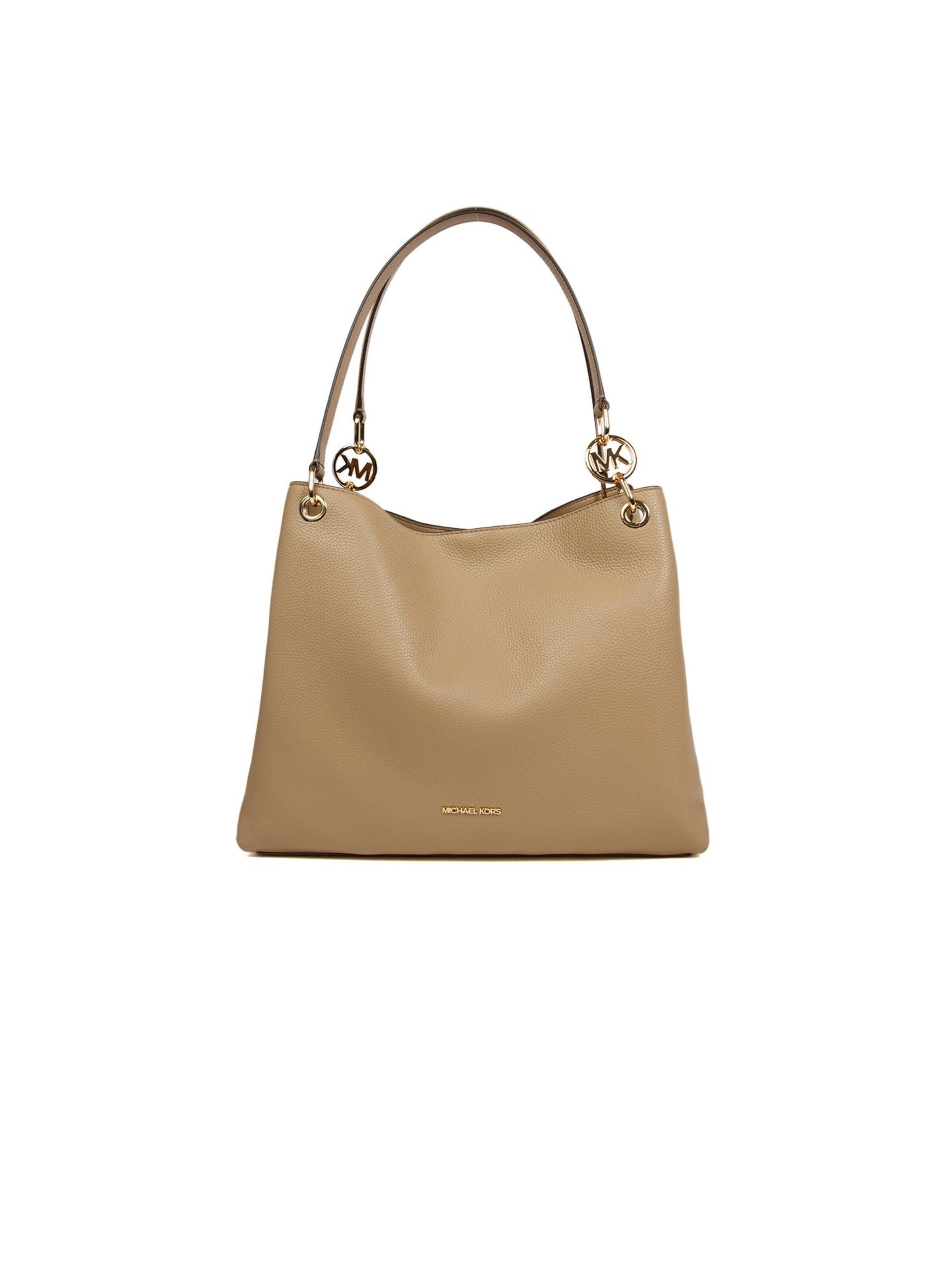 Borsa a mano 'Christina Large Triple Gusset Shoulder Tote' di Michael Kors in beige: frontale