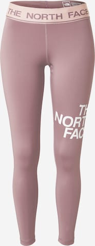 THE NORTH FACE - Skinny Calças outdoor 'FLEX' em cinzento: frente