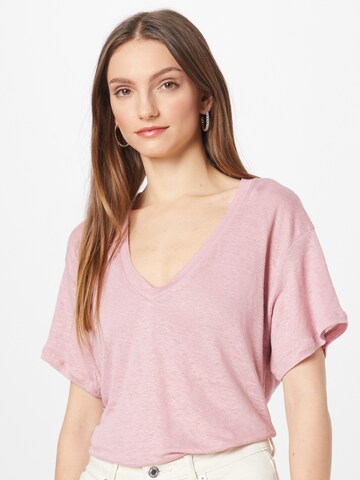 T-shirt Frogbox en rose : devant