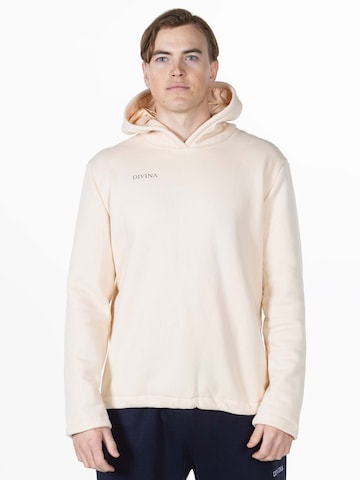 Divina Sweatshirt 'Chilly' in Beige: Vorderseite