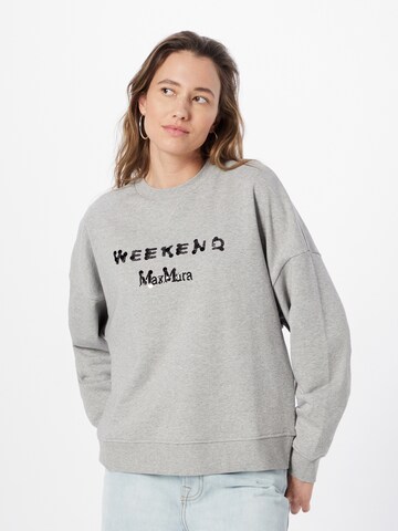 Weekend Max Mara Sweatshirt 'HOT' in Grey: front