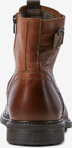 JACK & JONES Veterboots 'SHELBY' in Bruin