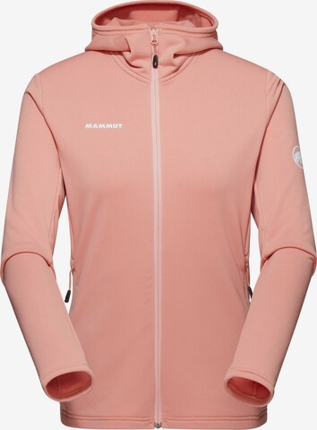 MAMMUT Athletic Fleece Jacket 'Aconcagua' in Pink: front