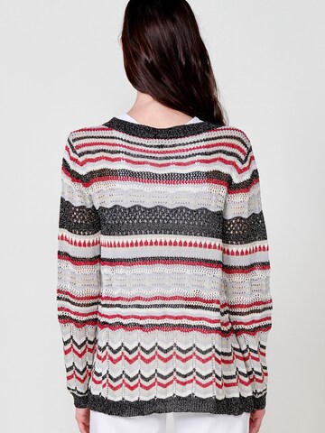 Cardigan KOROSHI en mélange de couleurs