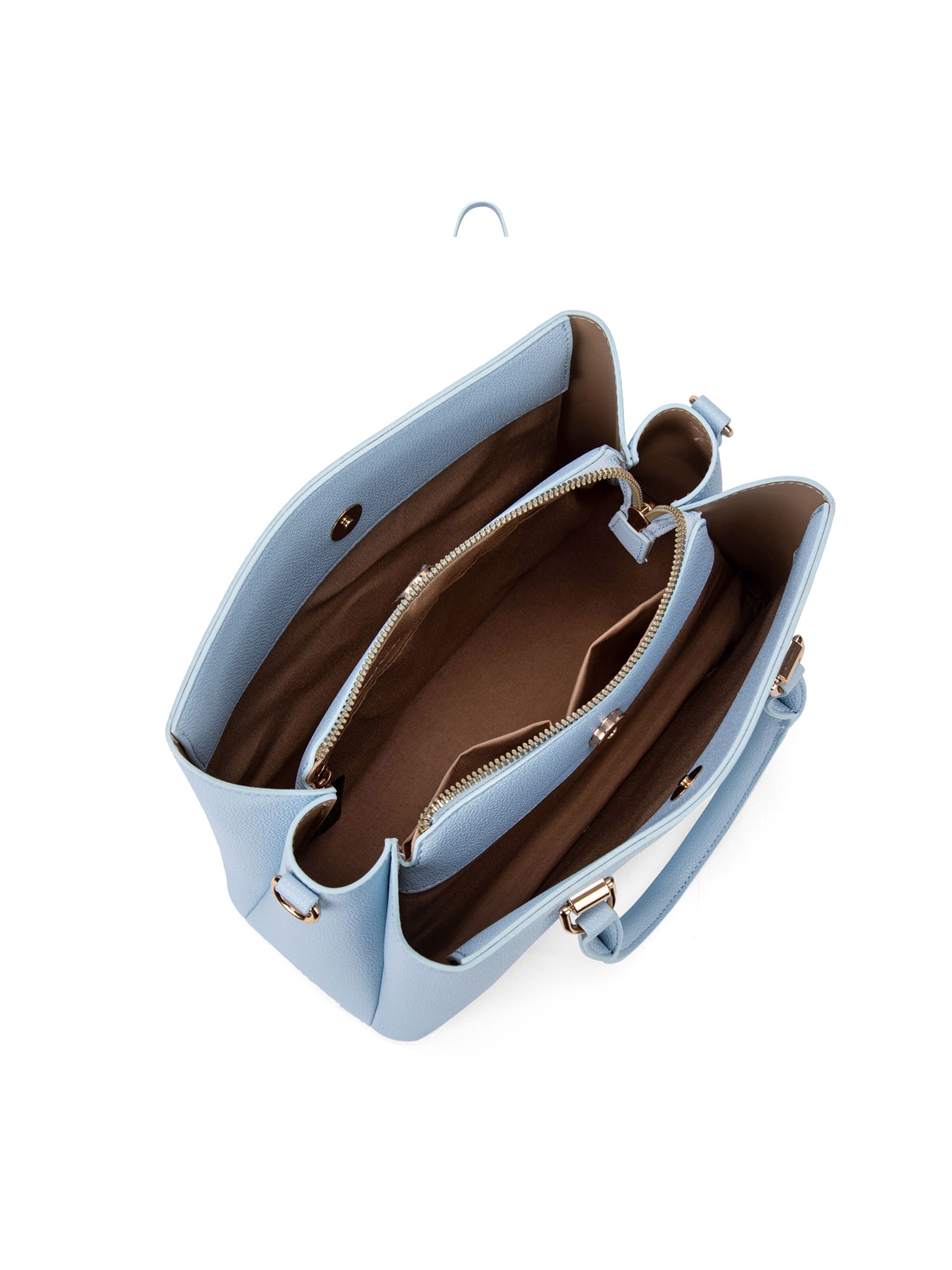 Borsa a mano 'Borsa a Mano Vegan Leather Diana & Co Firenze - Zip e Tracolla Rimovibile' di Diana&Co. in blu