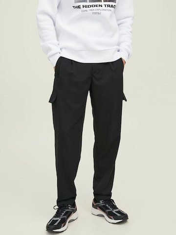 JACK & JONES regular Cargobukser i sort: forside