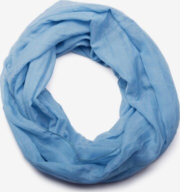 styleBREAKER Schlauchschal 'Seidiger unifarbener Loop' in Blau: Vorderseite