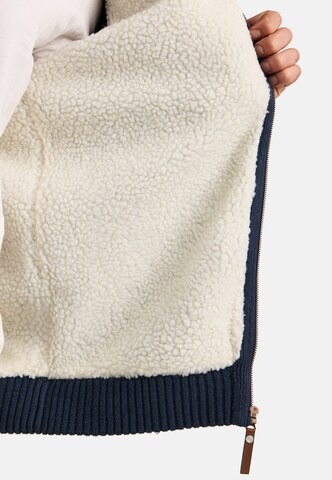 INDICODE JEANS Gebreid vest 'INRandolph' in Blauw