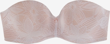 NUANCE Balconette Bra in Beige: front