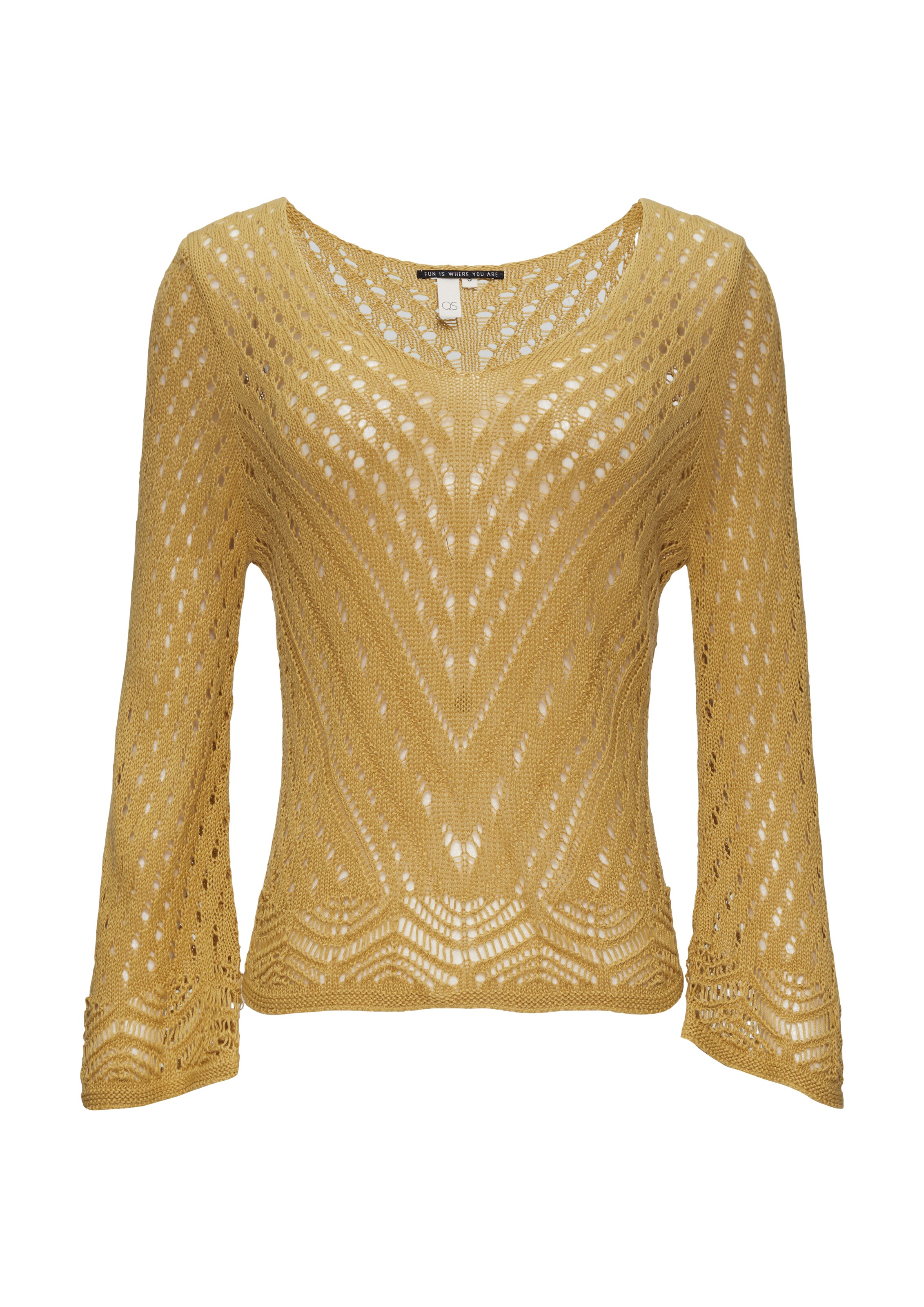 QS Sweater in Yellow: front