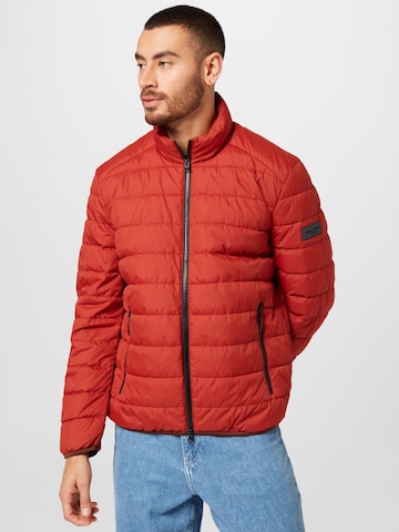 Veste mi-saison Marc O'Polo en rouge : devant