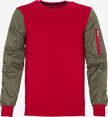 PLUS EIGHTEEN Sweatshirt in Rood: voorkant