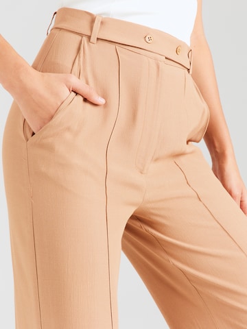 millane Wide leg Broek 'Daniela' in Bruin