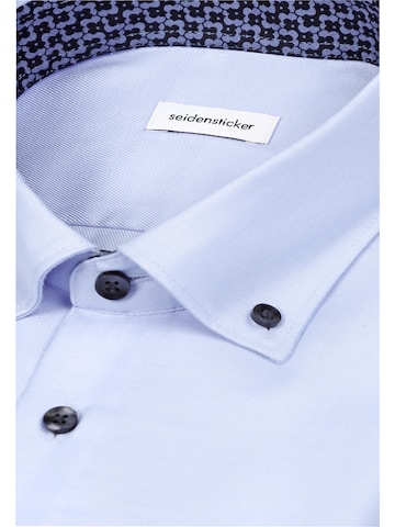 SEIDENSTICKER Slim fit Zakelijk overhemd in Blauw