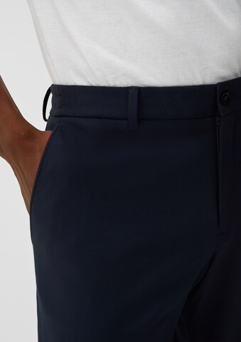 Coupe slim Pantalon chino s.Oliver BLACK LABEL en bleu