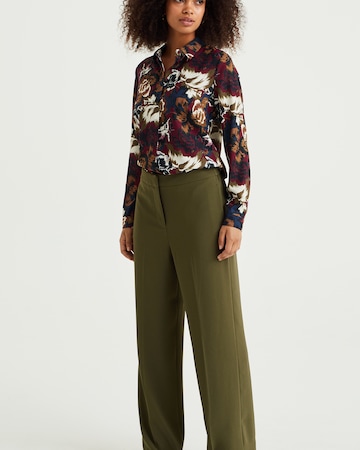 WE Fashion - Pierna ancha Pantalón en verde