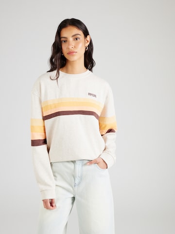 Sweat-shirt RIP CURL en beige : devant