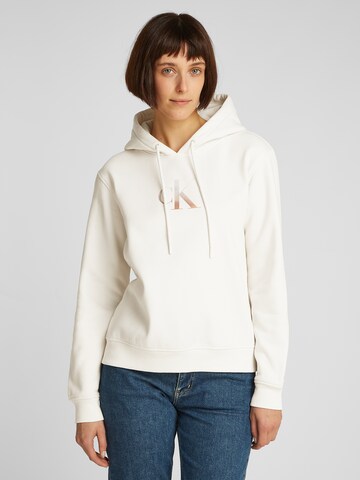 Calvin Klein Jeans Sweatshirt in Weiß: Vorderseite