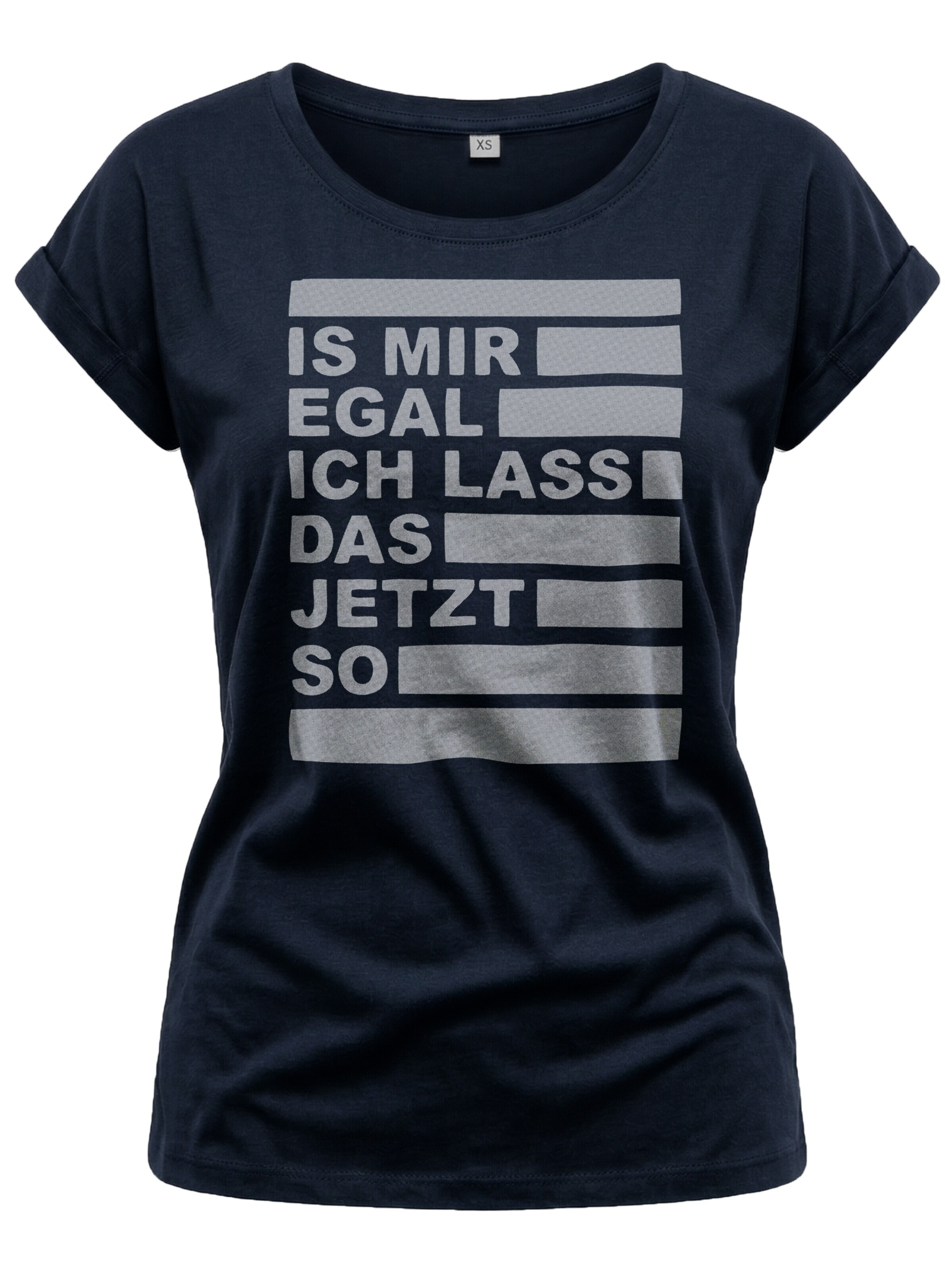 MAKAYA Shirt 'Is mir egal' in Blue: front