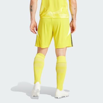 ADIDAS PERFORMANCE Regular Workout Pants 'Tiro 24' in Yellow