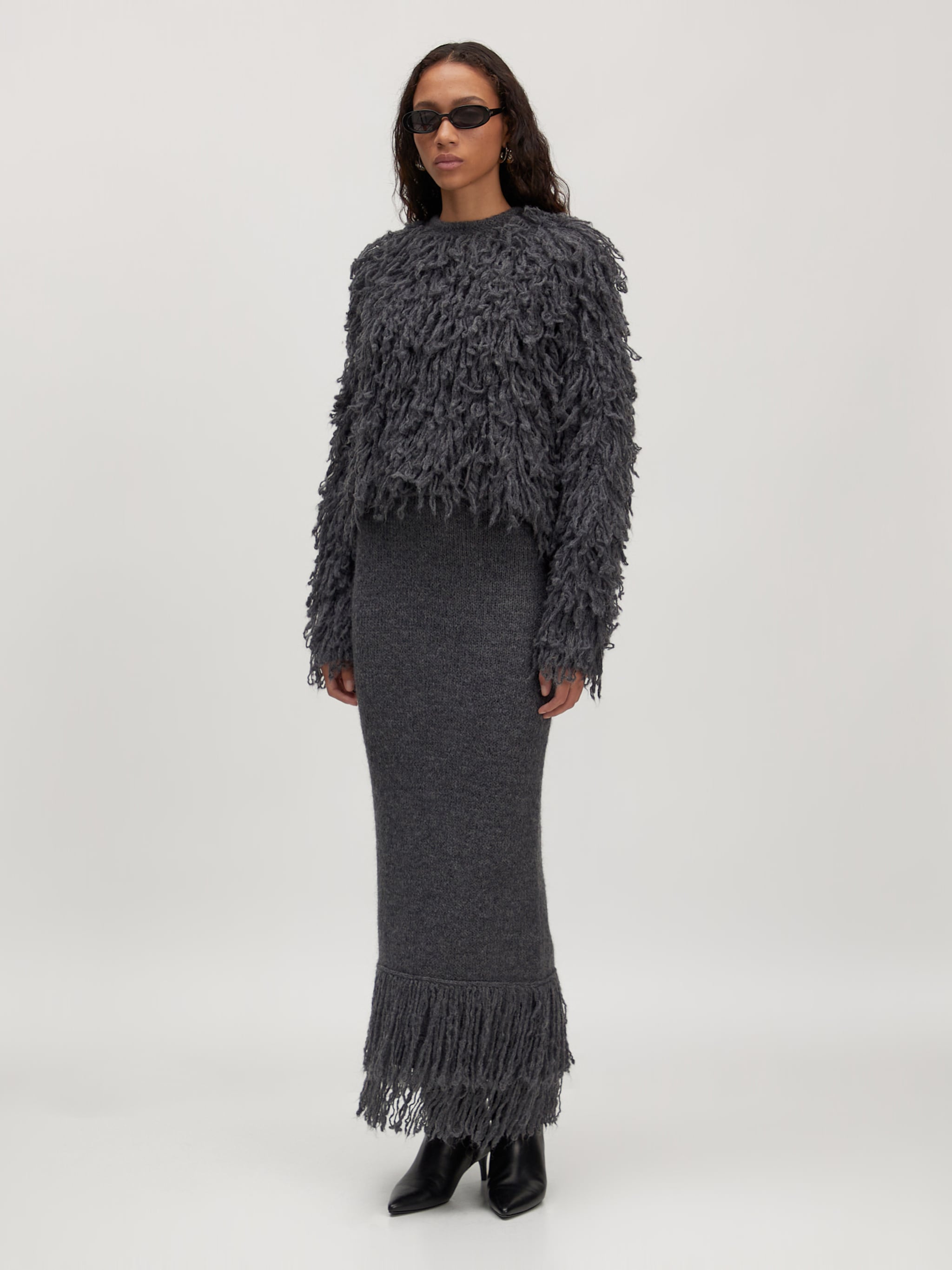 EDITED Produkte Pullover 'Bo' grau