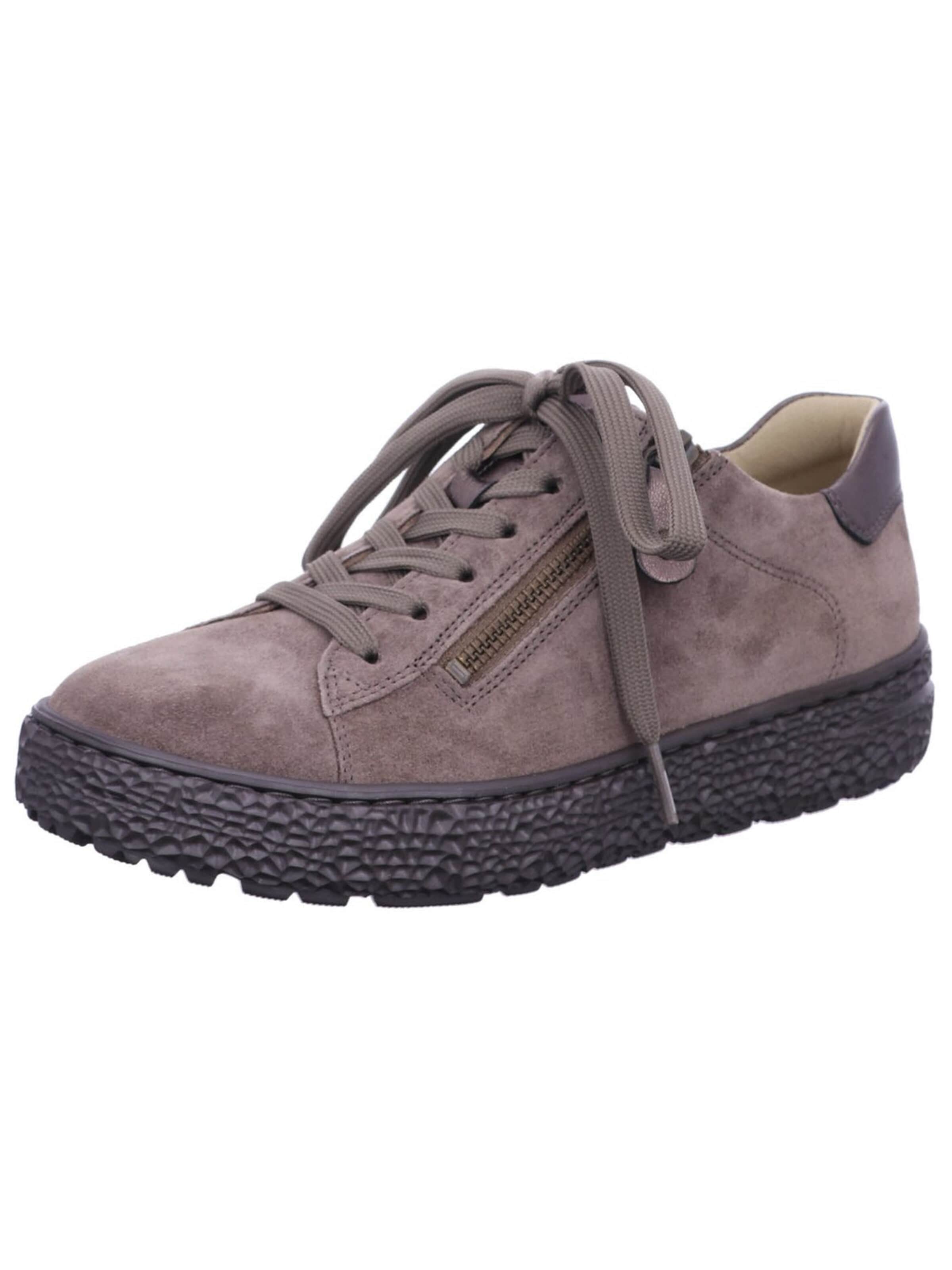 Hartjes Sneakers laag 'Komfort Schnürschuh Damen 1621401310975 Echtleder in braun' in Bruin: voorkant