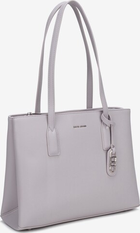 Borsa a spalla 'Borsa a Spalla David Jones Ecopelle Saffiano Doppi Manici' di David Jones in lilla: frontale