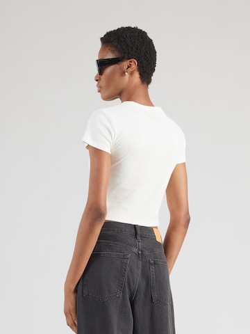 HUGO T-shirt 'Delanor' i vit