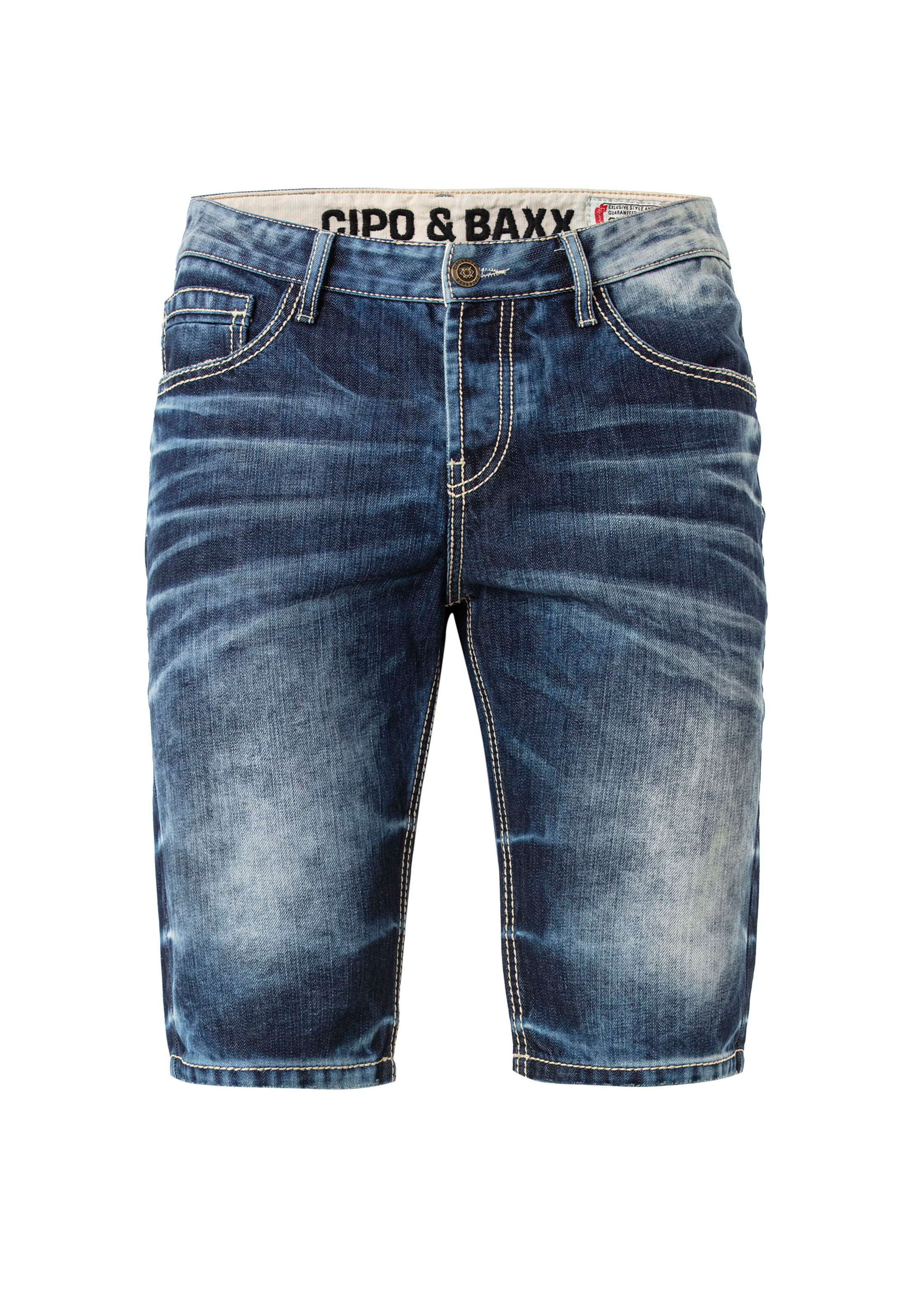 CIPO & BAXX Regular Jeans in Blauw: voorkant