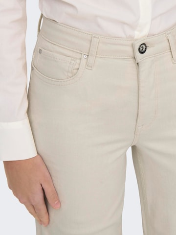ONLY Wide leg Jeans 'Madison' in Beige