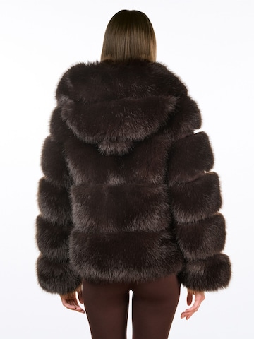 FauxAffairs Winterjacke 'BRAUNE FELLJACKE GIA'‌ in Braun