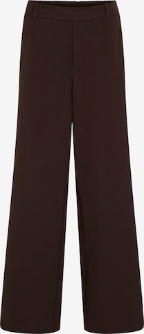 VILAWide Leg/ Široke nogavice Hlače s naborima 'VIVARONE' - smeđa boja: prednji dio