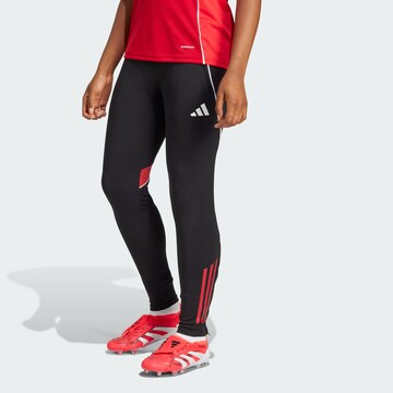 ADIDAS PERFORMANCE Slimfit Sportbroek 'Tiro 25 Competition' in Zwart: voorkant