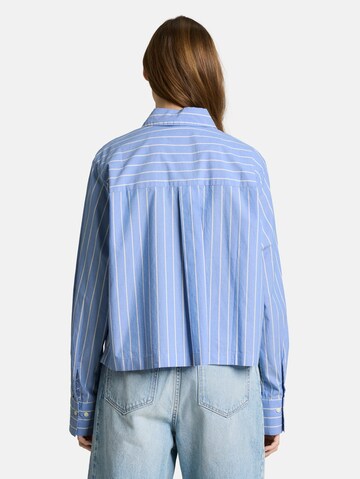 TOM TAILOR DENIM Blouse in Blauw