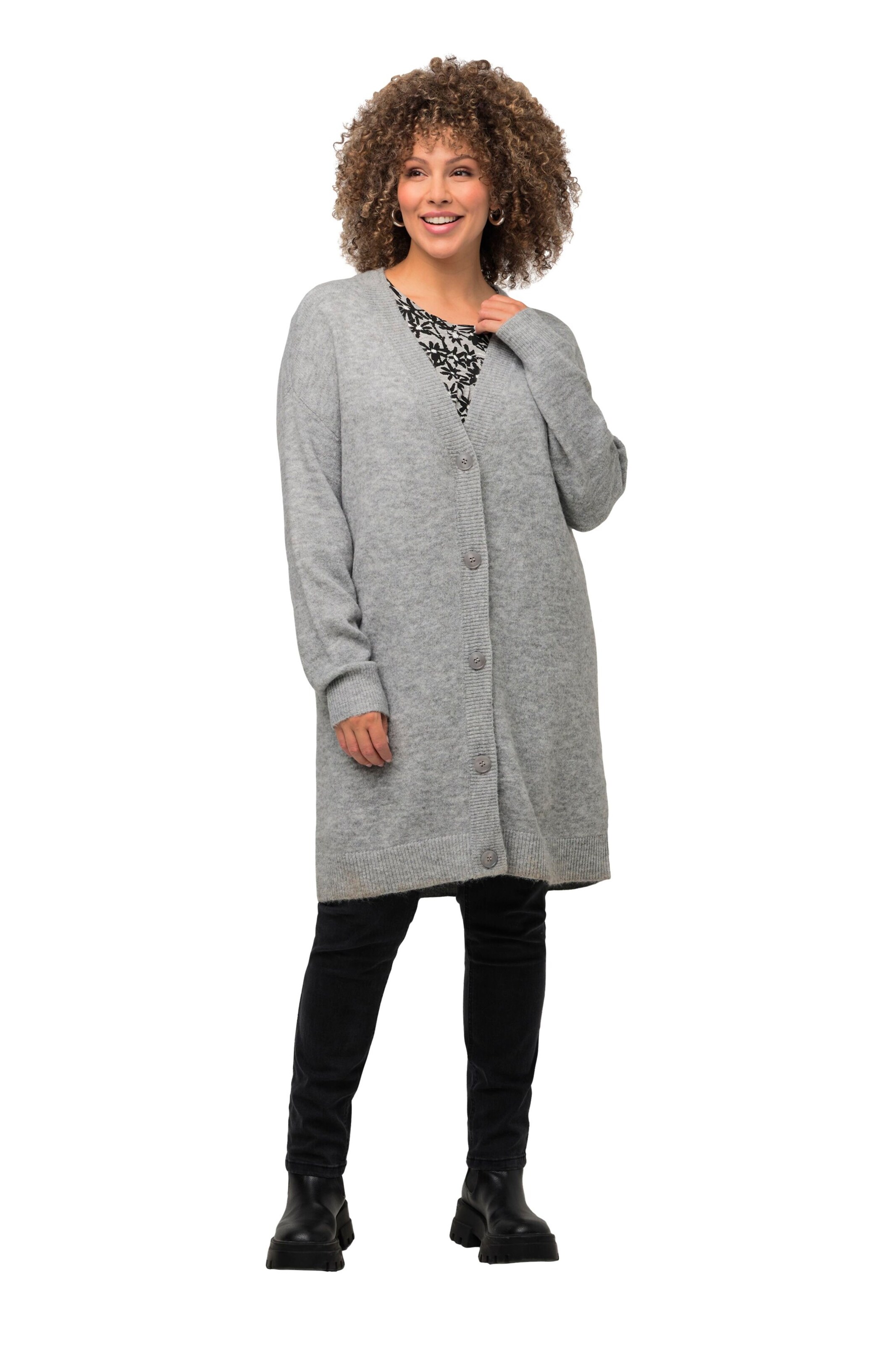 Cardigan Ulla Popken en gris