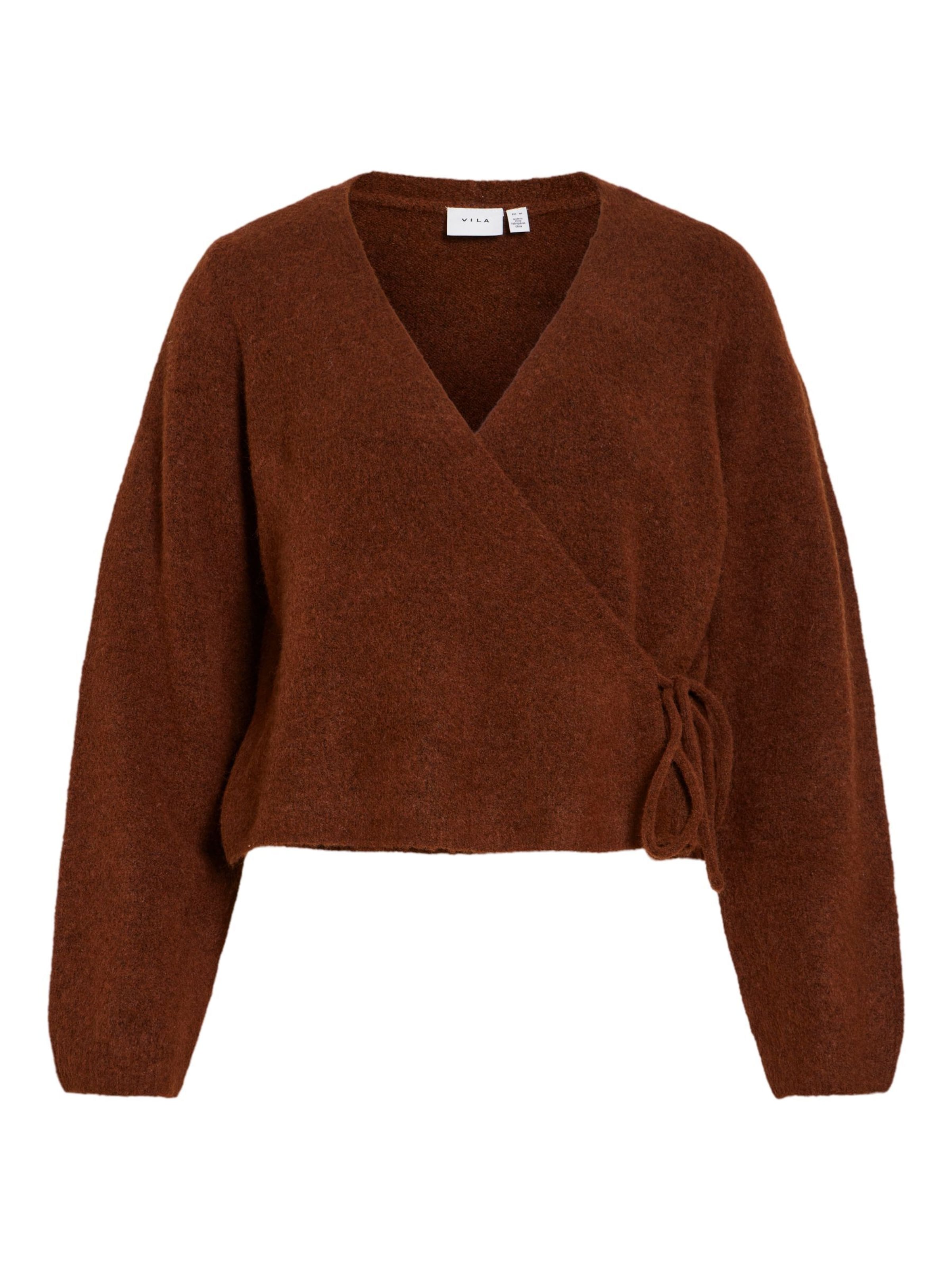 VILA Pullover 'VILUNA' i brun: forside