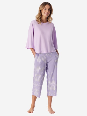 SCHIESSER Pyjama ' Modern Nightwear ' in Lila