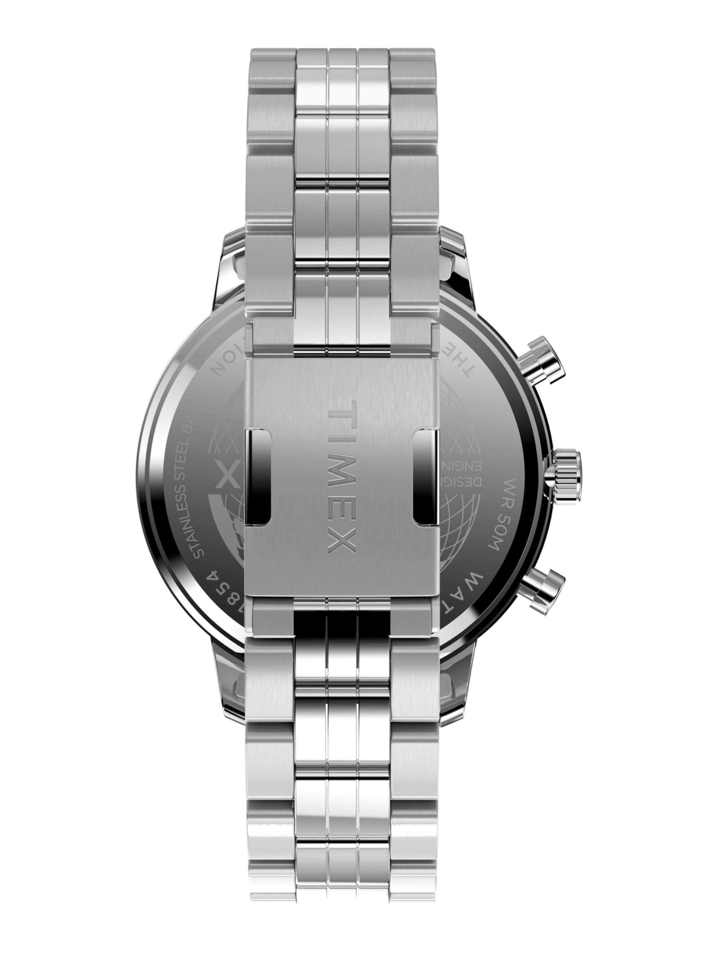 TIMEX Analogt ur 'Chicago' i sølv